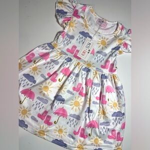 Pete Lucy Rain Rain Go Away Dress Size 12-18 Months Milk Silk  Comfortable